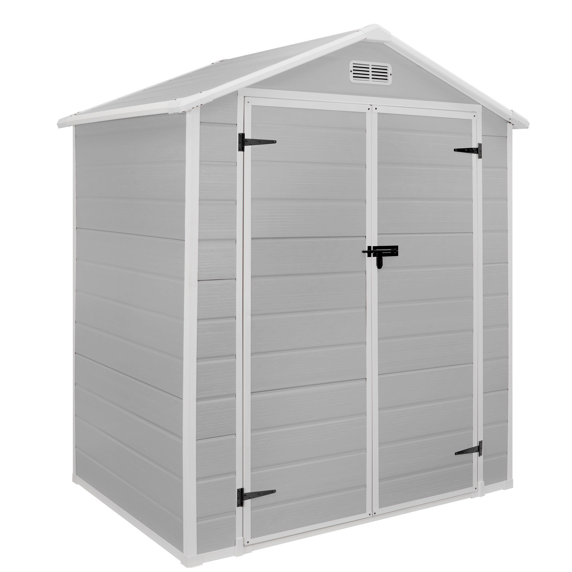 Seizeen Outdoor Storage Shed, 6 x 4.4Ft Sloped Top Plastic Shed, XL ...