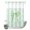 Green, variant on No Hook Shower Curtain, Pink Bow Shower Curtains for Bathroom with See Through Top Window, Cute Watercolor Girls Cartoon Luxury Waterproof & Washable Bath Curtain Stand Up Stall 36"x72"