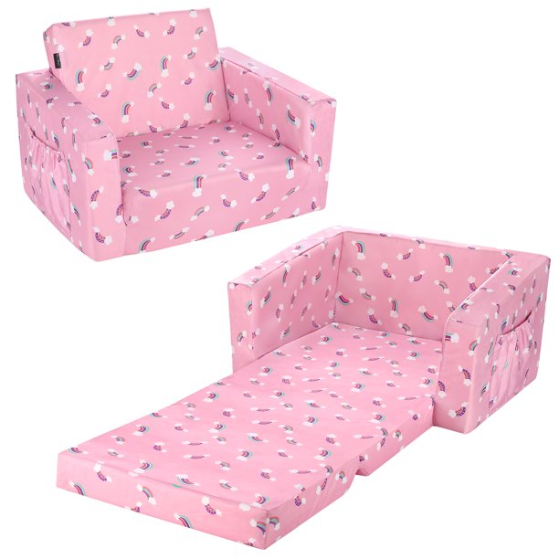 Kids Sofas Children's Sofa Bed Baby's Upholstered Couch Sleepover Chair