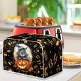 thumbnail image 4 of ZUXONGSY Halloween Black Cat Toaster Cover 2 Slice Toaster Dust Cover Wide Slot Fingerprint Protection Pumpkin Compatible with Most 2-Slice Toasters Halloween Decor, 4 of 7