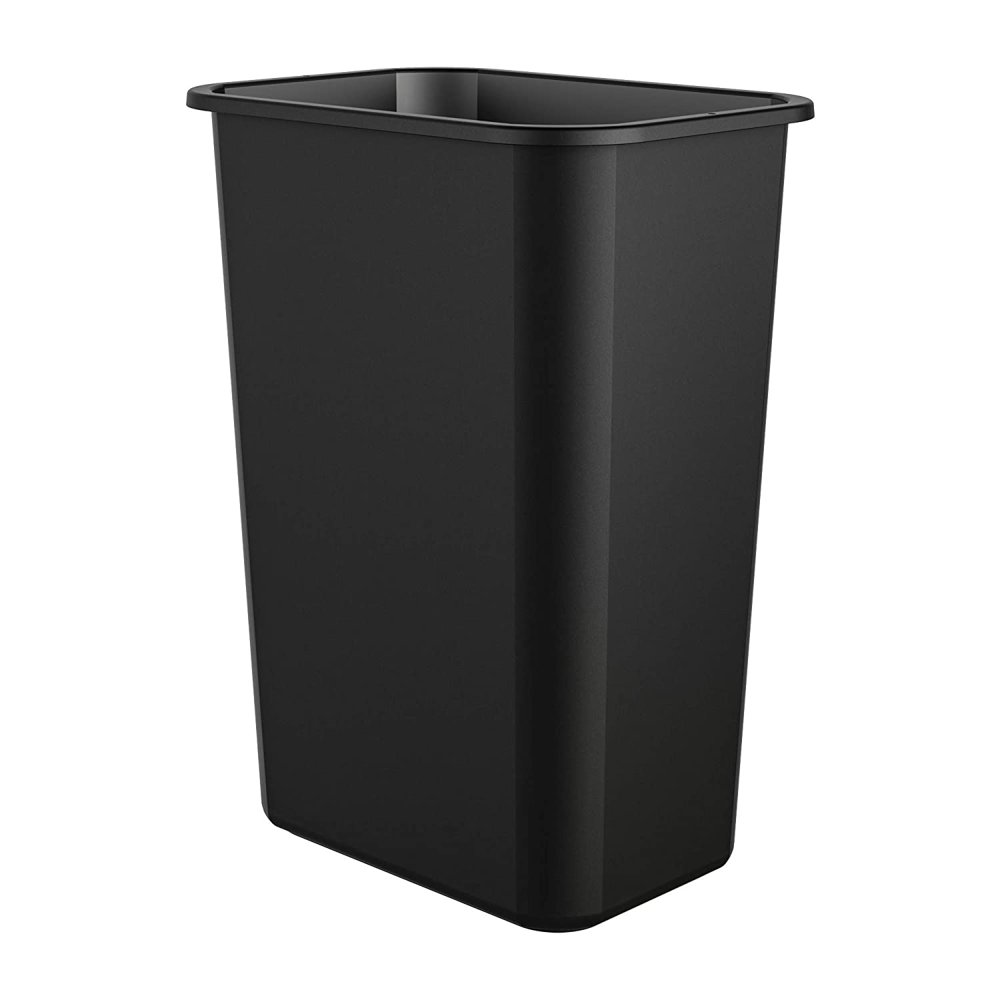 Commercial 10 Gallon Commercial Waste Basket, Black, 1Pack