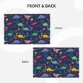 thumbnail image 3 of Placemats Set Of 4 / 6, Dinosaur Flowers Placemats For Dining Table Indoor/Outdoors Heat Resistant Washable Placemats 18" X 12", 3 of 8