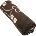 thumbnail image 2 of Fleece Blanket Dog Cat Bed Cover Paw Bone Pattern Mat Bedding Pad, 2 of 2