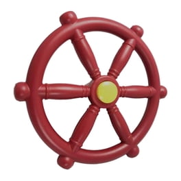 Volant de bateau pirate de 30 cm pour enfants, cadre d'escalade – Volant de bateau en plastique pour cabane dans les arbres et maisons de jeux, parc d'attractions en plein air