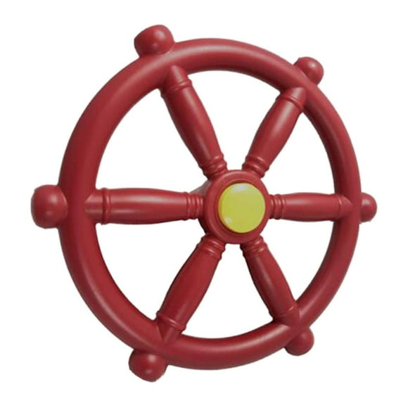 Rueda de barco pirata de 18,81 pulgadas para columpios, accesorios de juegos para exteriores rojo