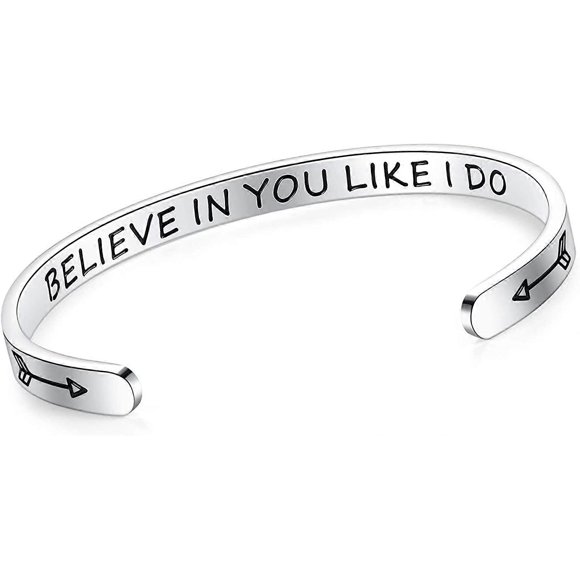 Personalized Bracelets for Teen Girls/Women-Inspirational Jewelry Gifts (Various Designs) for Best Friend/Mom/Daughter/Sister - Adjustable Bracelet in