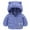 12Blue, variant on Hicidod Infant Puffer Jackets Cute Ears Hooded Long Sleeve Down Coat Lightweight Padded Puffy Fashion Puffer Outerwear