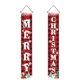 thumbnail image 3 of Letrero navideño para porche, decoración a cuadros de búfalo, pancarta navideña para puerta, decoración colgante navideña para el patio de la casa, puerta de entrada, Navidad, 3 of 5