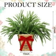thumbnail image 2 of Dalrosia Christmas Norfolk Pine Wreath Christmas Wreaths for Front Door Hanging Basket Christmas Kitchen Cabinet Wreaths with Red Ribbon Farmhouse Rustic Xmas Pine Wreath for Window Wall, 2 of 6