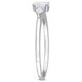 thumbnail image 3 of 1/2 Carat (Ctw H-I, I1-I2) Three-Stone Diamond Engagement Ring in 14K White Gold for Women, 3 of 7