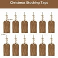 thumbnail image 3 of FXMLRLK 12 PCS Christmas Stocking Name Tags, DIY Unfinished Personalized Wooden Bead Blank Tags, Farmhouse Xmas Hanging Gift Tags for Christmas Stocking Home Farmhouse Decor,Brown, 3 of 8