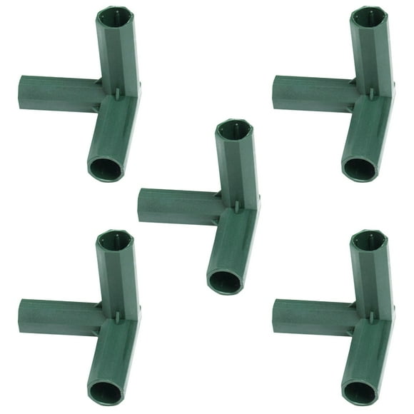 Binwennn Connecteurs pour Serre 3 Voies 4 Voies et 5 Voies Joints avec Poteaux de Support Robustes & Kit d'Accessoires de Jardinage Ensemble de 5 Housses de Siège de Canapé pour Pluie Couverture de Neige Extérieure Rouleau pour Jardin