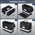 thumbnail image 7 of Fireproof Document Box,Blacksmith Fireproof Safe Box for File Documents with Lock and Pockets,Fireproof File Safe Cabinet for Important Documents,Passports,Laptop,Black, 7 of 7