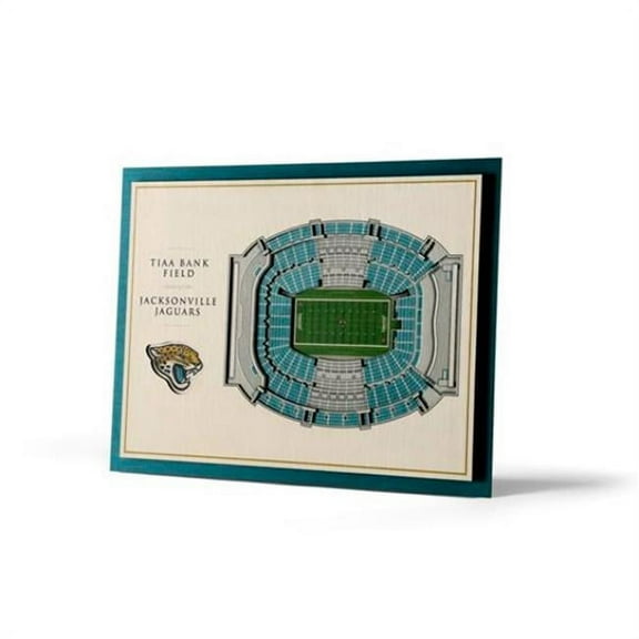 Jacksonville Jaguars 17'' x 13'' 5-Layer StadiumViews 3D Wall Art
