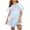Purple Tie Dye, variant on EKOUAER Nightgowns for Women Short Sleeve Sleepshirts Crew Neck Nightshirts Color Block Pajamas Dress Soft Sleepwear