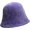 Purple, variant on Women Bucket Hat Autumn Winter Wild Wear Corduroy Solid Fisherman Hat Men Outdoor Warm Packable Bell Bucket Cap