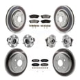 thumbnail image 1 of Transit Auto Front Rear Hub Bearing Assembly Coated Disc Brake Rotor and Ceramic Pads Kit (10Pc) for Car 2019 Toyota C-HR To 06 18 Vehicles Manufactured In Japan Left Right Driver Passenger KBB-133267, 1 of 11