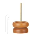 thumbnail image 3 of 1 pcs wooden durable fast bead threader bead threader bowl with 2 curved needles, 3 of 20