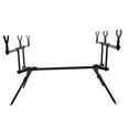 thumbnail image 1 of koolsoo Support de Canne à Pêche Pliant Stable Polyvalent Portable Gain de Place Support pour 3 Cannes, 1 of 9