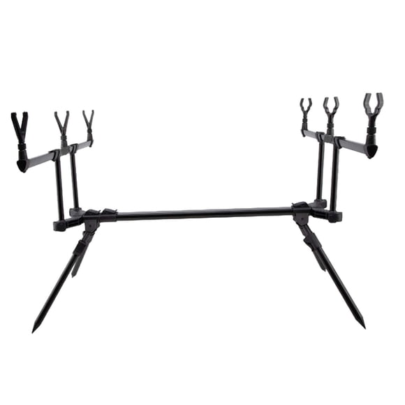 koolsoo Fishing Rod Holder Folding Stable Multipurpose Portable Space Saving Support For 3 Rods