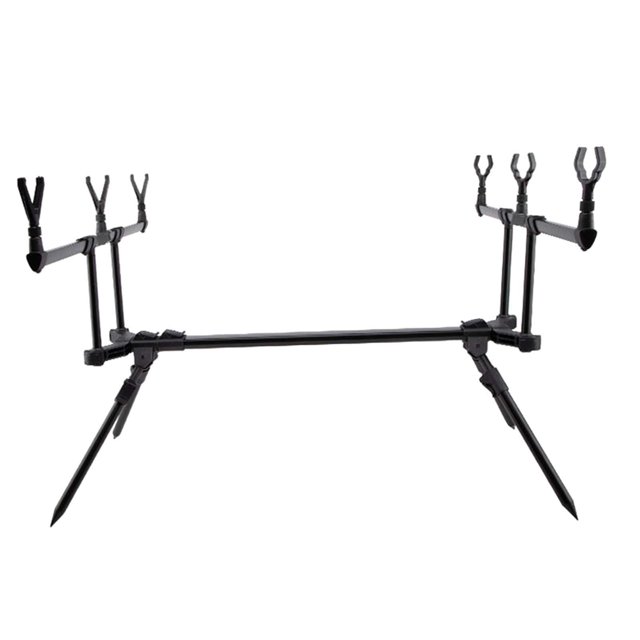 koolsoo Fishing Rod Holder Folding Stable Multipurpose Portable Space Saving Support For 3 Rods