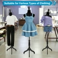 thumbnail image 6 of 49"-63" Height Dress Form Mannequin Adjustable Female Mannequin Torso Sewing Mannequin Female Dress Model Torso Body Tripod Stand Clothing Forms, Black, 6 of 7