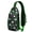 Green-43, variant on Dog lover gift Adorable dog-themed print Cartoon puppy pattern Print Sling Bag Lightweight Backpack, Multiple Compartments, Lightweight and Durable, Fashionable appearance, Ideal for daily commuting,