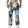 thumbnail image 6 of Hsovts Men's Sweatpants Fashion Relaxed Fit Drawstring Elastic Waist Running Baggy Trousers Workout Pant with Pockets Blue M, 6 of 8