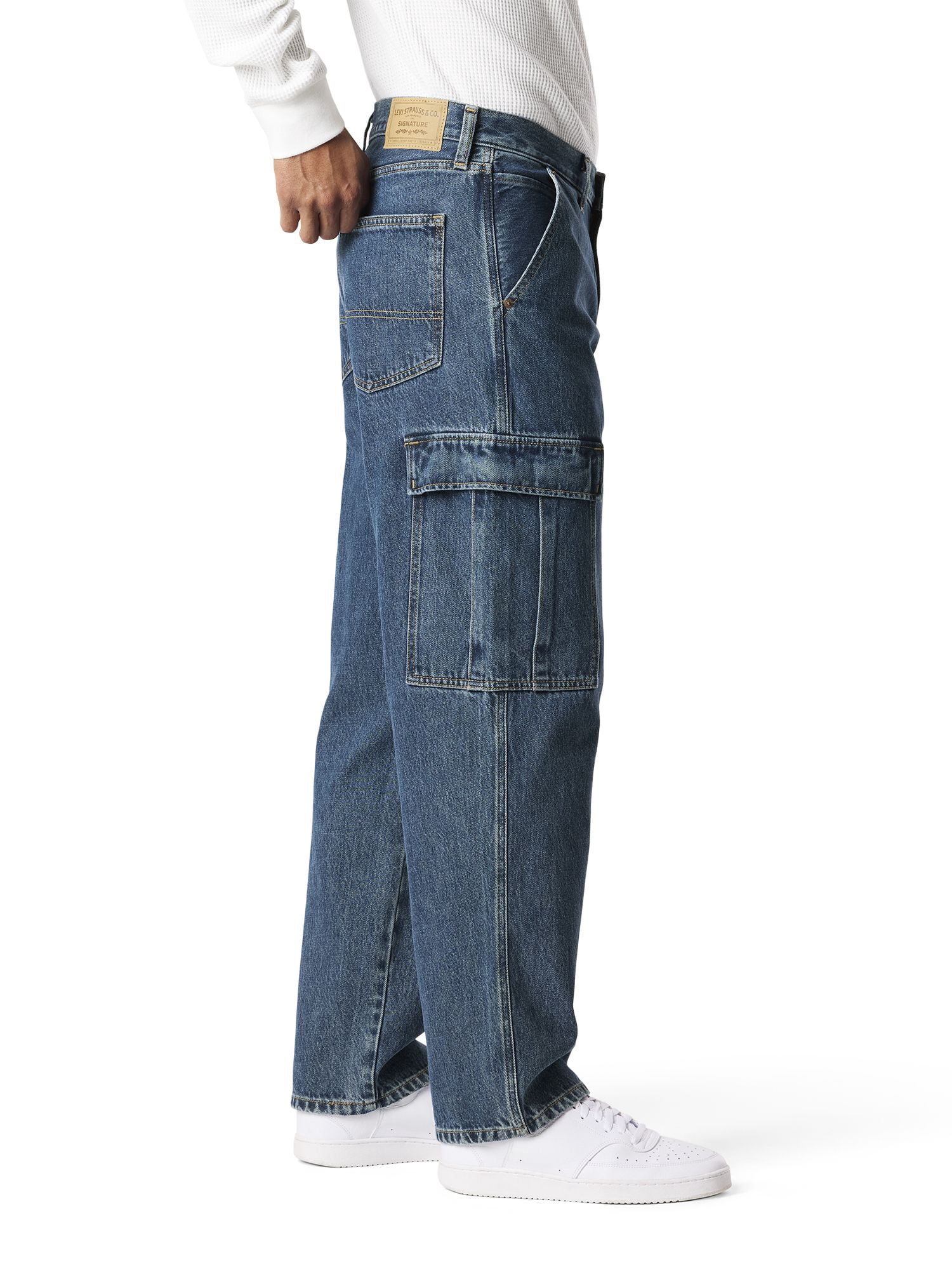 Levi Strauss Signature Men's and Big and Tall Loose Cargo Pants