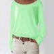 thumbnail image 3 of Blusa de Larga con Cuello y Hombros Descubiertos para Mujer Verde S, 3 of 5
