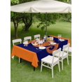 thumbnail image 5 of Orange Navy Blue Seahorse Outdoor Tablecloth with Umbrella Hole, Summer Beach Coastal Modern Spillproof Waterproof Outdoor Table Cover, Patio Tablecloths for Party Picnic Camping, Rectangle 60"x84", 5 of 9