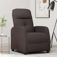 thumbnail image 1 of vidaXL Recliner Chair Dark Brown Fabric, 1 of 5