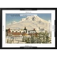 thumbnail image 4 of Art.com Timberline Lodge, Mt. Hood, Oregon Art Print, Black Frame Wall Art, 23" x 17", 4 of 4