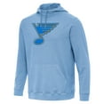 thumbnail image 2 of Men's Antigua Heather Blue St. Louis Blues Cloud Pullover Hoodie, 2 of 3
