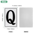 thumbnail image 3 of Uxcell Aluminum Letter Sign Q, 11.8 Inch House Numbers and Metal Letters, Parking Spot Letter Signs, Metal Letter Wall Decor [Black Text On White], 3 of 8