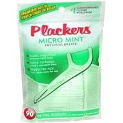 PLACKERS Dental Flossers Micro Mint 90 Each (Pack of 2)