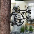 thumbnail image 2 of Siluetas de árboles de hadas Hierro Jardín Colmena de abejas Arte decorativo de metal Jardín de hadas Patio trasero Árbol Arte Adorno para pared Césped Patio Pasillo colmena negra MagiDeal Siluetas de árboles de hadas, 2 of 8