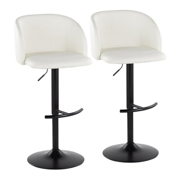 LumiSource Fran Adjustable Barstool - Set of 2