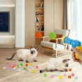 thumbnail image 6 of Qweryboo Interactive 100-Piece Cat Toy Ball Set with Launcher & Pinballs, Yellow, 6 of 7