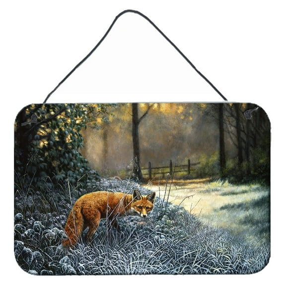 Carolines Treasures BDBA0347DS812 Fox on the Hunt Wall or Door Hanging Prints  8x12 multicolor