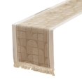 thumbnail image 2 of Btomtd Vintage Table Runner for Home Decor, Dining Table Cloth with Heat Insulation, Bohemian Style Linen Tea Table Runners and Cover, 47"x12", Beige-B, 2 of 6