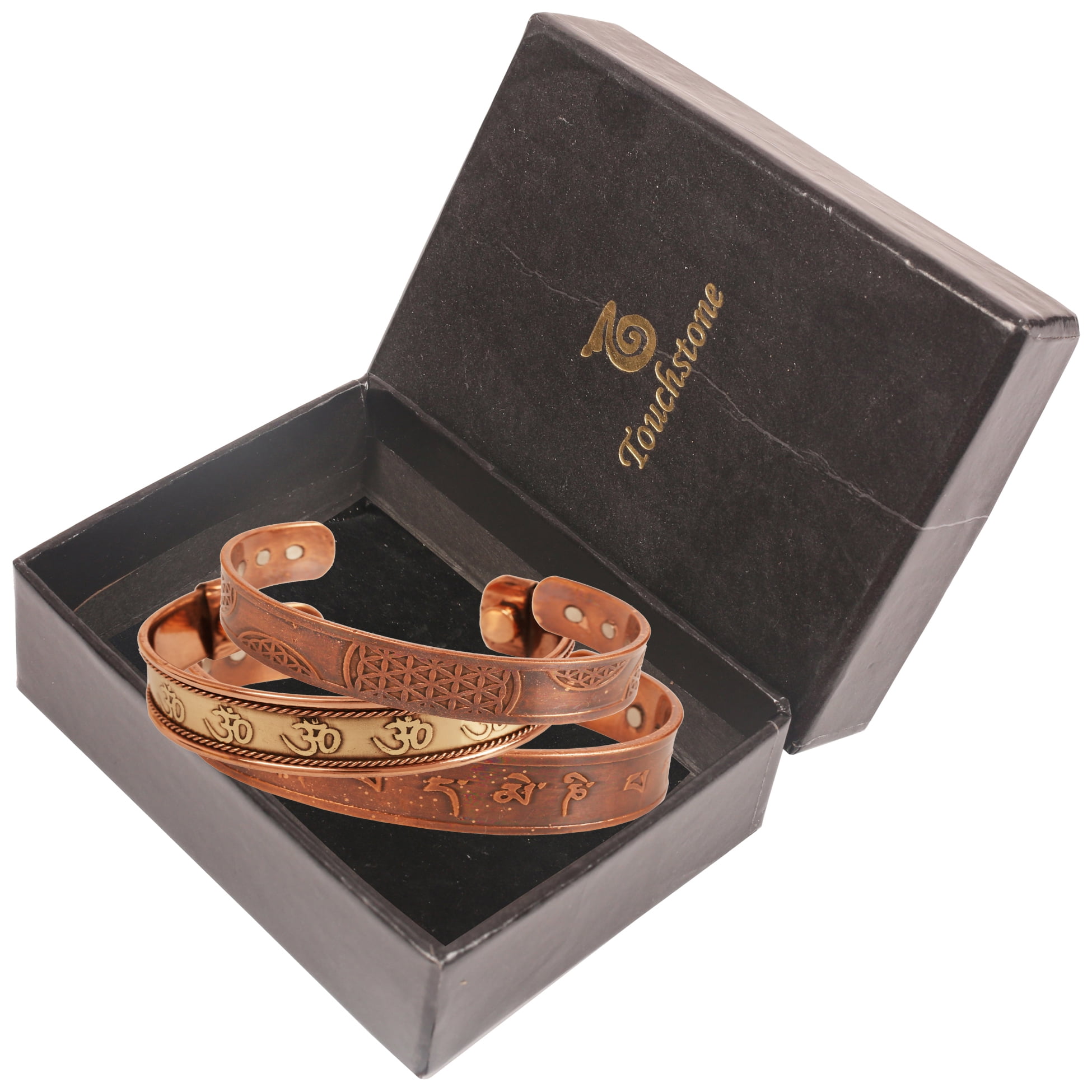Sunsoul by Touchstone Copper magnetic healing bracelet Tibetan style.