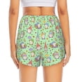 thumbnail image 4 of Goofa Spring Gnomes Printed Women 2 in 1 Running Shorts,Quick Dry Athletic Workout Shorts,High Waisted Athletic Shorts with Liner Pockets-Small, 4 of 9