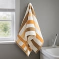 thumbnail image 6 of Cotton Striped Washcloth, Soft Absorbent Face Towel for Bathroom, Quick Dry Hand Towel 11.8"x23.6", 6 of 6