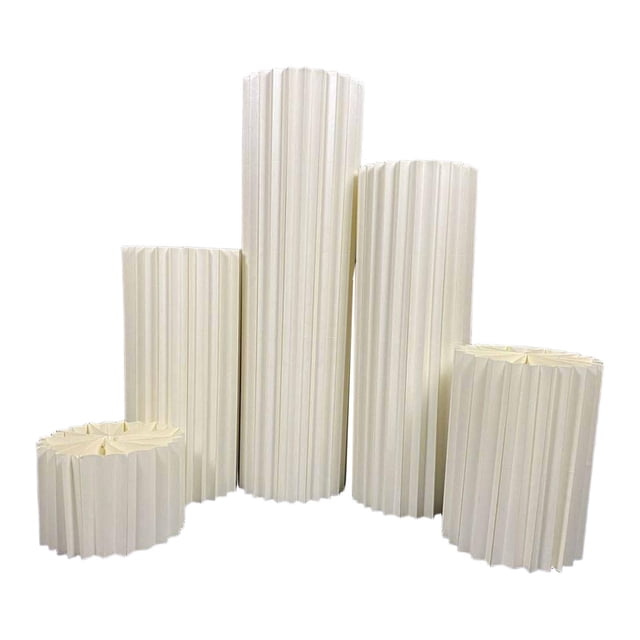 Soportes cilíndricos con pedestal, soportes plegables para pasteles, pilares de exhibición para mostrador. 5 x 20 40 60 80 100 cm