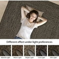 thumbnail image 4 of HOMERRY 5' x 7' Modern Rugs for Bedroom Imitation Braided Pattern Soft Carpet, Brown, 4 of 5