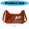 thumbnail image 3 of Anime Ita Crossbody Bag for Women Badge Display Shoulder Bags Designed for Durability and Convenience in Any Occasion brown, 3 of 4