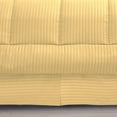 thumbnail image 3 of DNG Creations 3 Piece Box Stitched Striped Pattern Comforter 100% Egyptian Cotton Quilt Cover 800 TC All Season 550 GSM ( Oversized King Size ) Stripe Gold Colour, 3 of 5
