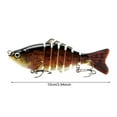 thumbnail image 2 of Realistic Swimming Bait 7-section Multi-jointed Fishing Lure with Sharp Hooks Realistic Bionic Swimbait for Freshwater Lightweight Portable for Trout, 2 of 5