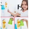 thumbnail image 2 of KAIYANG Taza para cepillo de dientes con forma de jirafa y soporte para cepillo de dientes Taza para baño con dibujos de animales para niños (estilo 1) estilo 1, 2 of 5